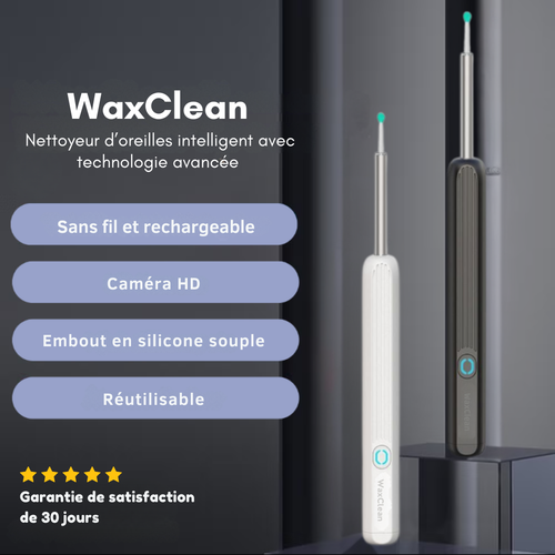 WaxClean™ – Nettoyeur d’oreilles intelligent avec technologie avancée