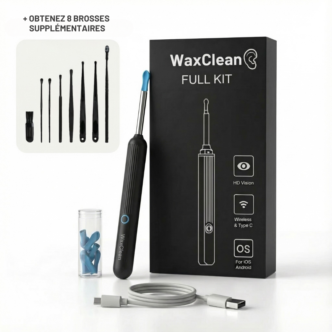 WaxClean™ – Nettoyeur d’oreilles intelligent avec technologie avancée