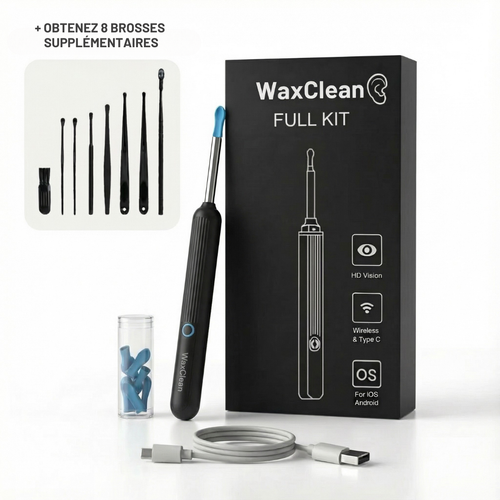 WaxClean™ – Nettoyeur d’oreilles intelligent avec technologie avancée