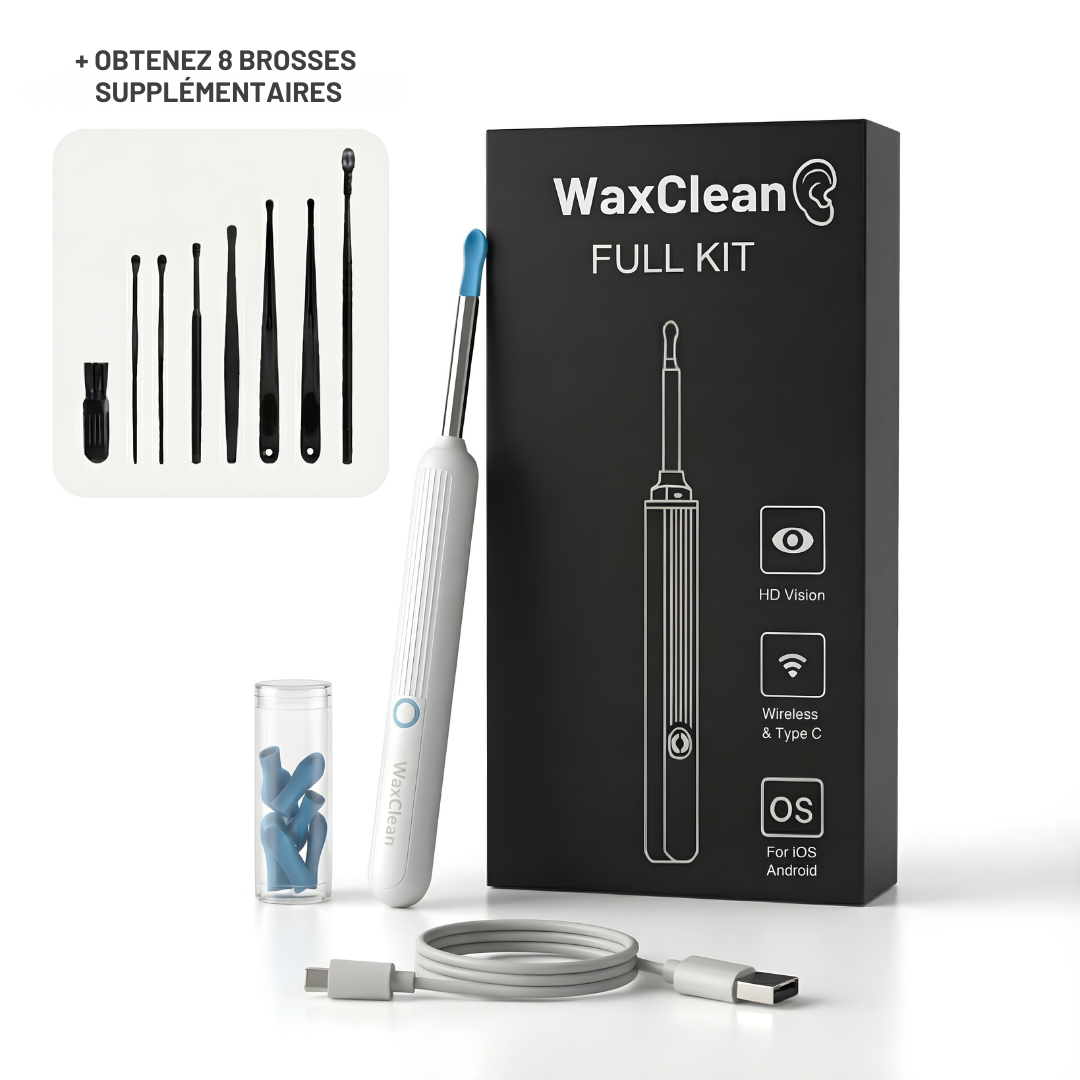 WaxClean™ – Nettoyeur d’oreilles intelligent avec technologie avancée